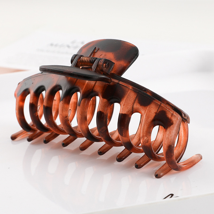 Grande pince à griffes pour cheveux épais (Collection Transparente)