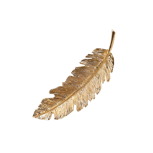Metal Feather Hair Clip