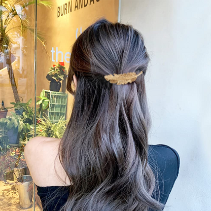 Metal Feather Hair Clip