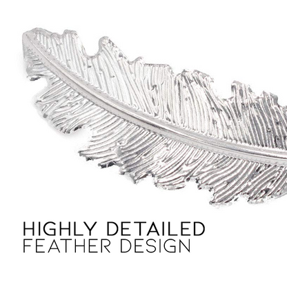 Metal Feather Hair Clip