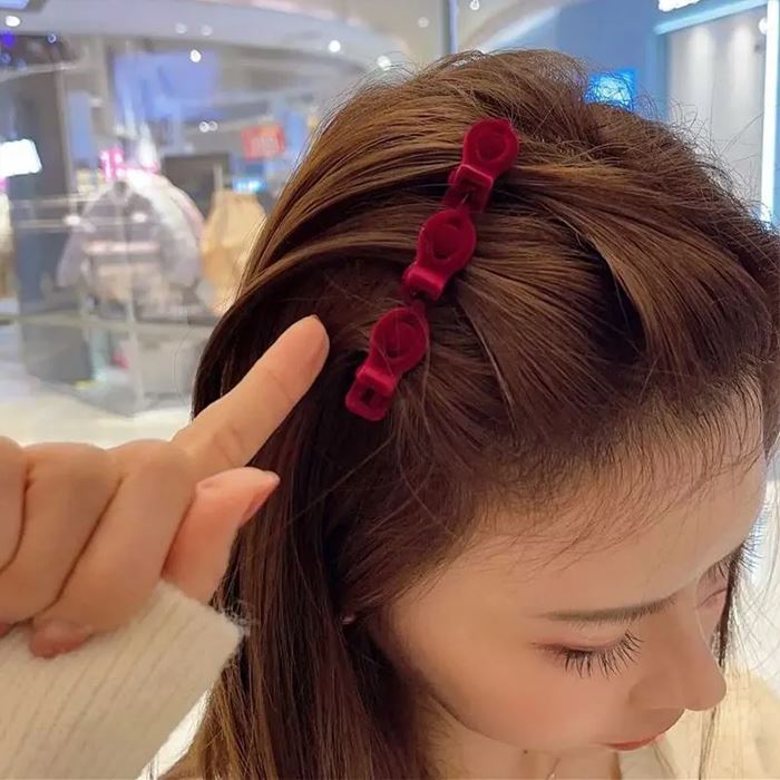 Elegant Braided Style Fluffy Hair Clip Hair Styling Tools Every Day And Night 