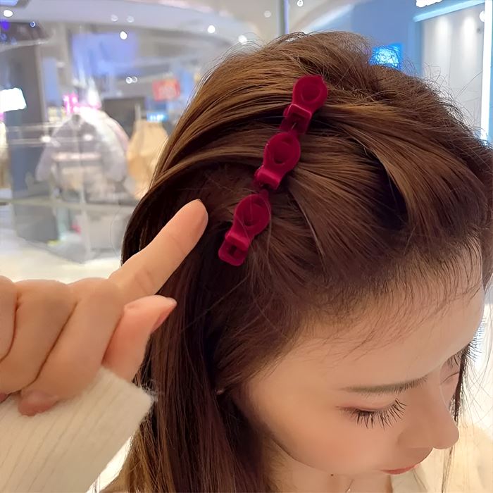 Elegant Braided Style Fluffy Hair Clip Hair Styling Tools Every Day And Night 