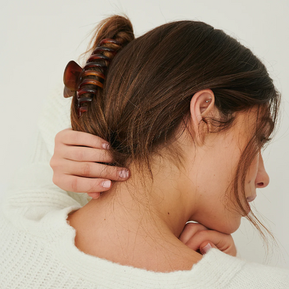 Für dickes Haar, große Krallenklammer (Transparent-Kollektion) 