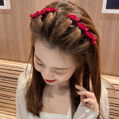 Elegant Braided Style Fluffy Hair Clip Hair Styling Tools Every Day And Night 