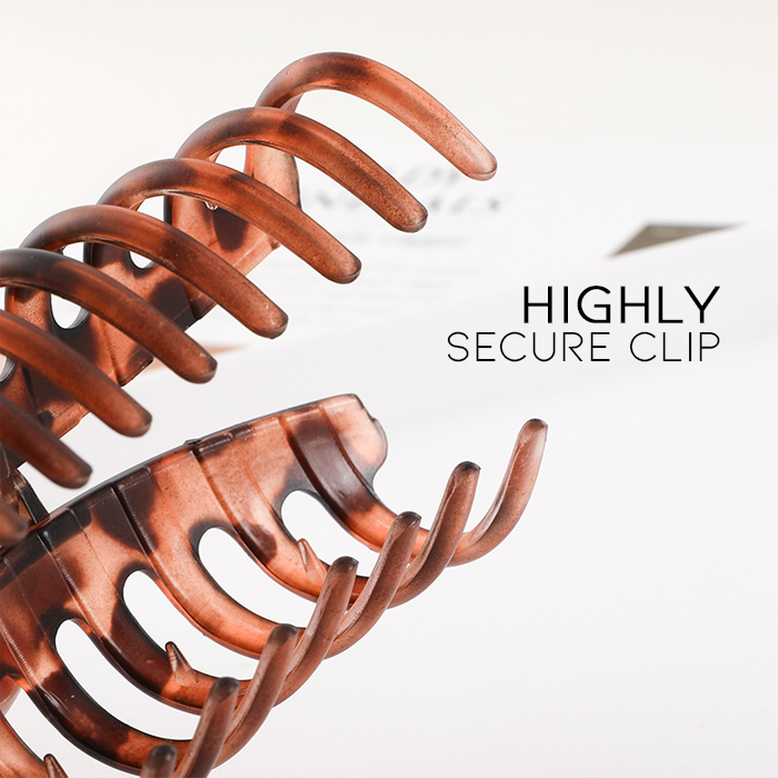 Für dickes Haar, große Krallenklammer (Transparent-Kollektion) 