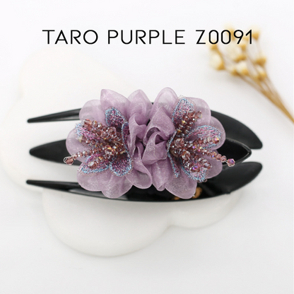 Elegante florale Haarspange 