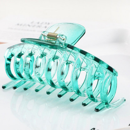 Für dickes Haar, große Krallenklammer (Transparent-Kollektion) 