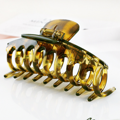 Für dickes Haar, große Krallenklammer (Transparent-Kollektion) 