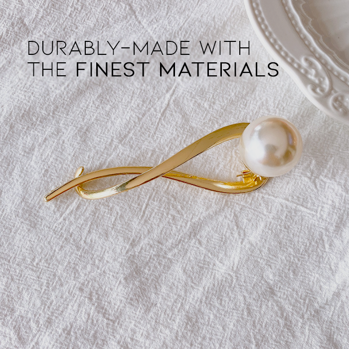 Einzeilige Perlen-Haarspange 