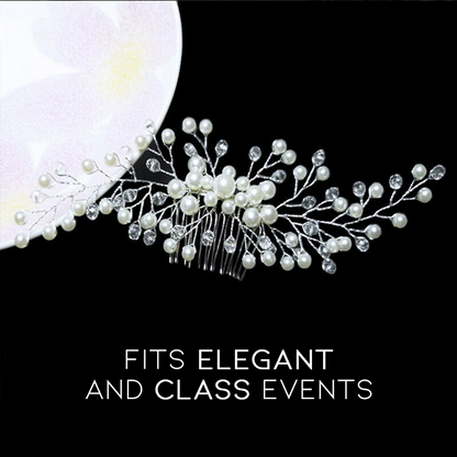 Simple & Elegant Pearl Bridal Hair Comb