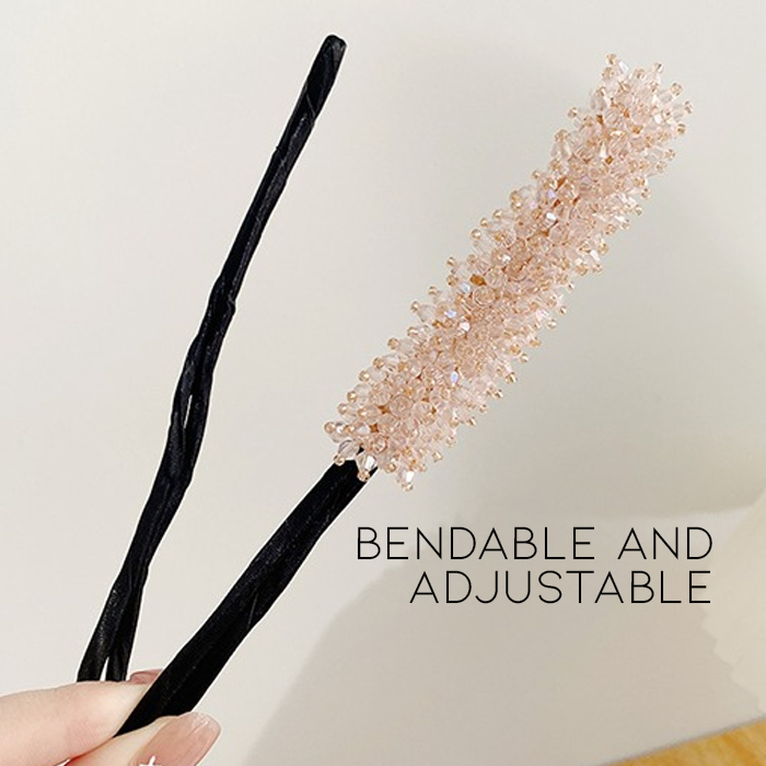 Elegant Easy Crystal Hairbun Maker