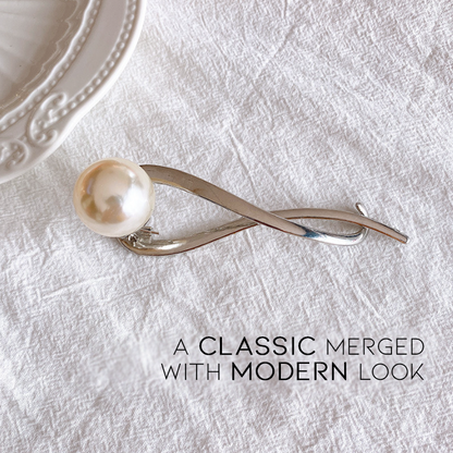 Einzeilige Perlen-Haarspange 