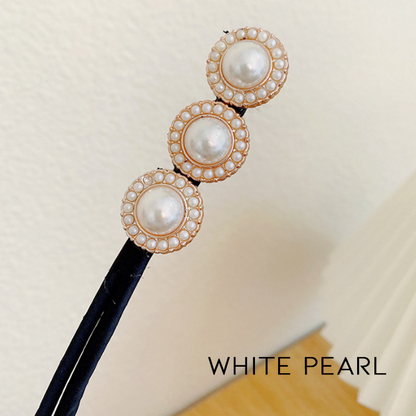 Elegant Easy Pearl Hairbun Maker
