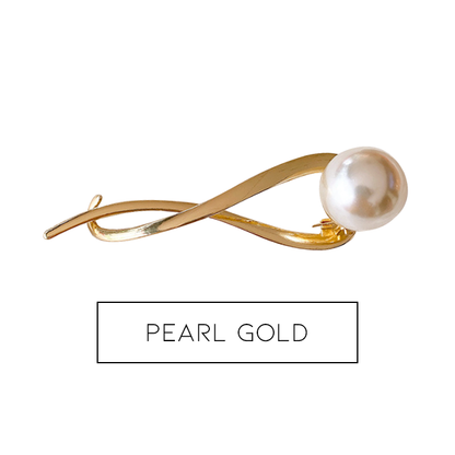 Einzeilige Perlen-Haarspange 