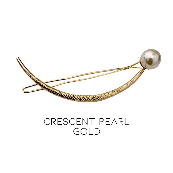 Einzeilige Perlen-Haarspange 